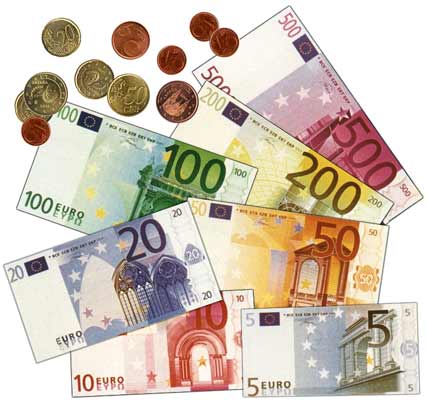 a bunch of money sitting on top of each other.