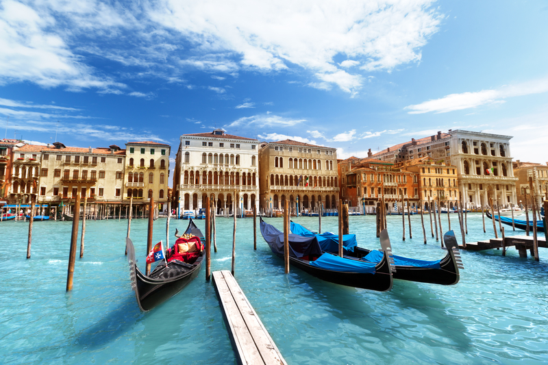 Gondolas in Venice