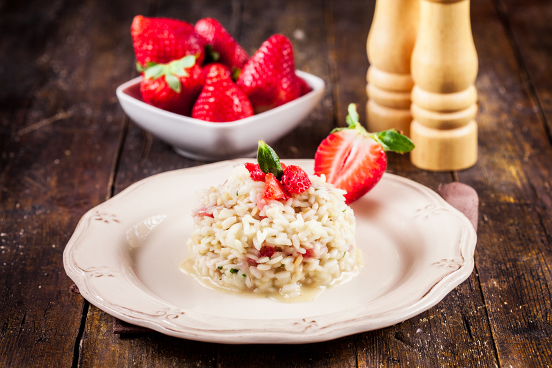 Italy Honeymoon dish: strawberry risotto