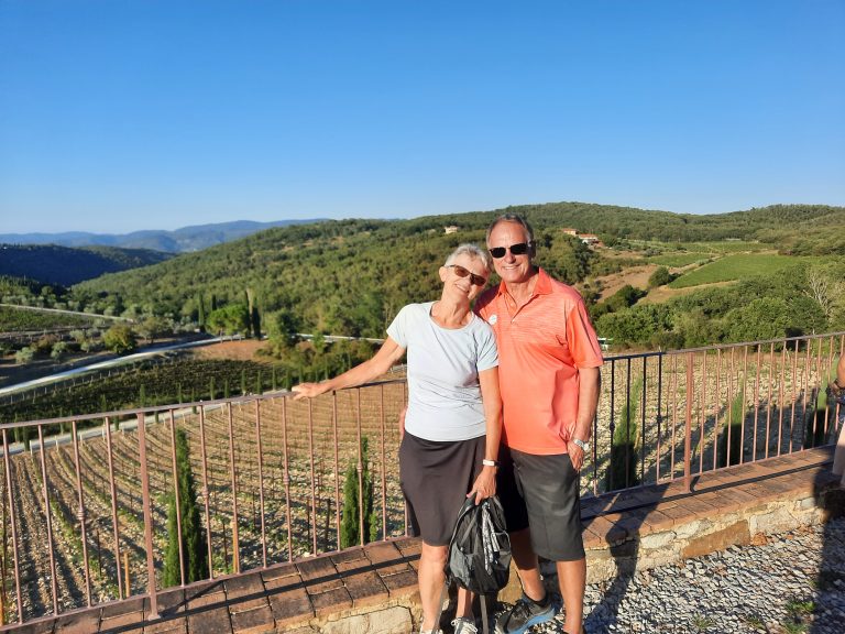 Couple in Tuscany